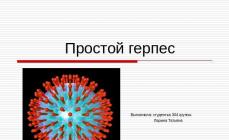 Infeksi Presentasi - Infeksi virus herpes Polovinkina N