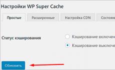 WP Super Cache - mengatur pencarian caching dan bot lainnya